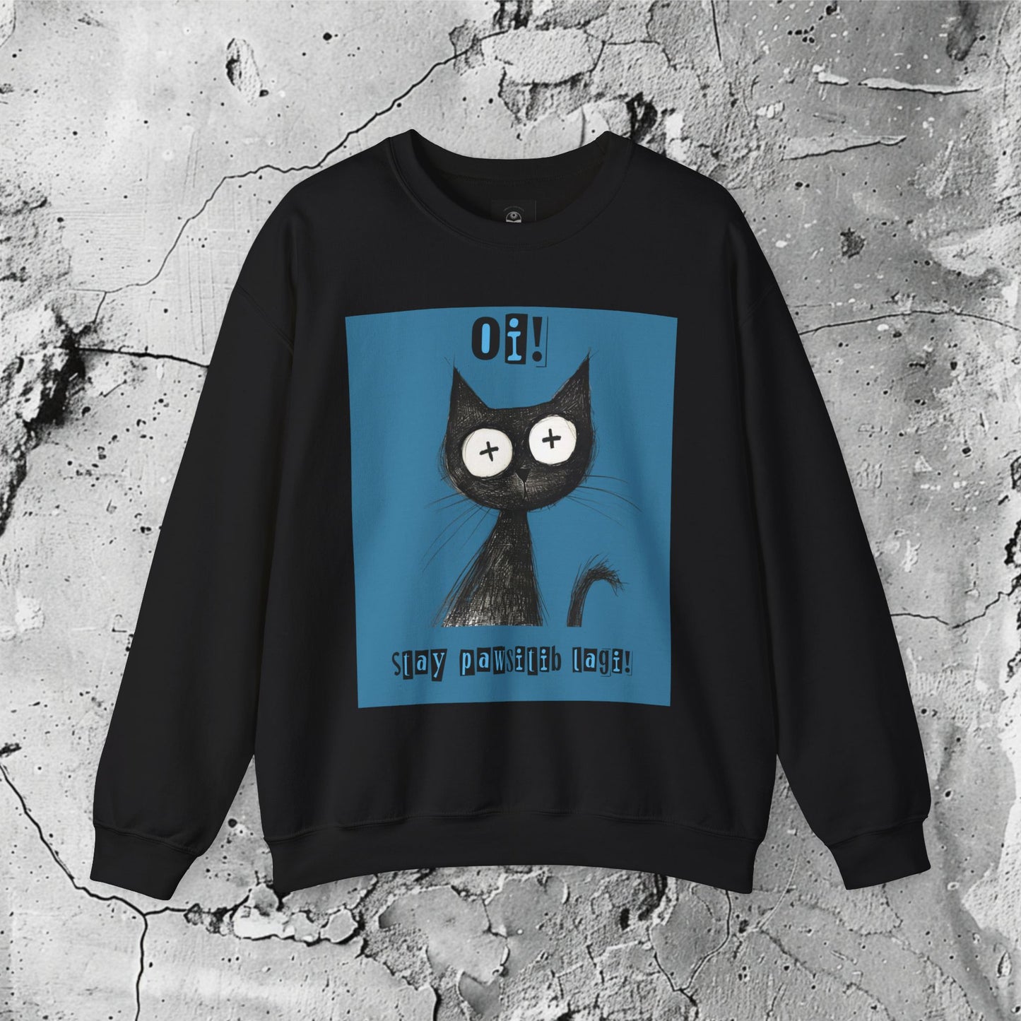 Stay Pawsitib! Crewneck Sweatshirt