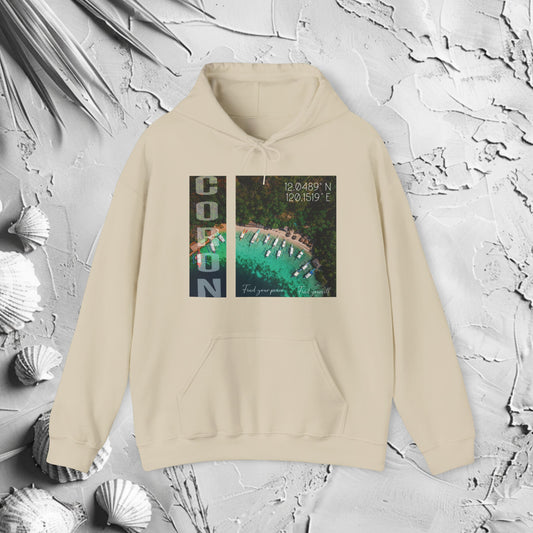 Find Coron Hooded Sweatshirt | Filipino Clothing Brand | HINIRANG. Experience ultimate comfort and style with HINIRANG's Hooded Sweatshirt, a standout in modern Filipino clothing. Perfect for any season, this versatile hoodie combines warmth, quality, and contemporary design, making it a wardrobe essential.