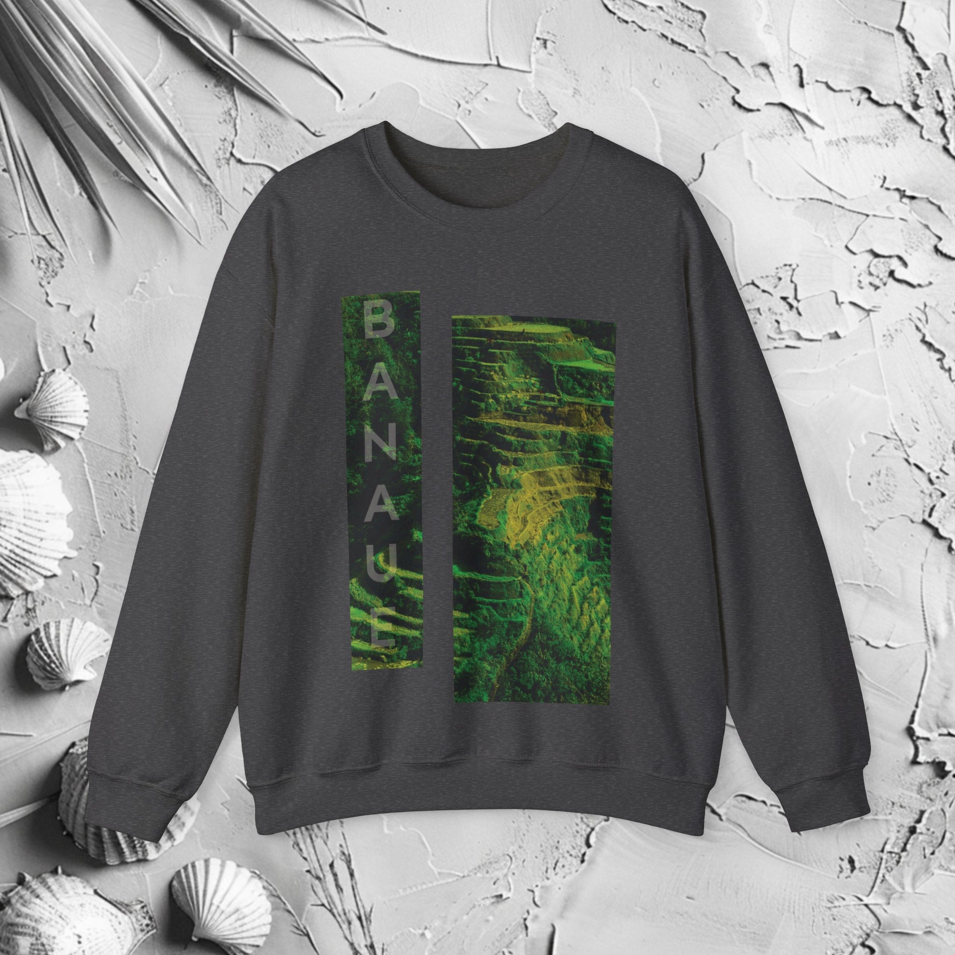 Ribbed Crewneck Sweatshirt | Knit Collar Sweatshirt | HINIRANG