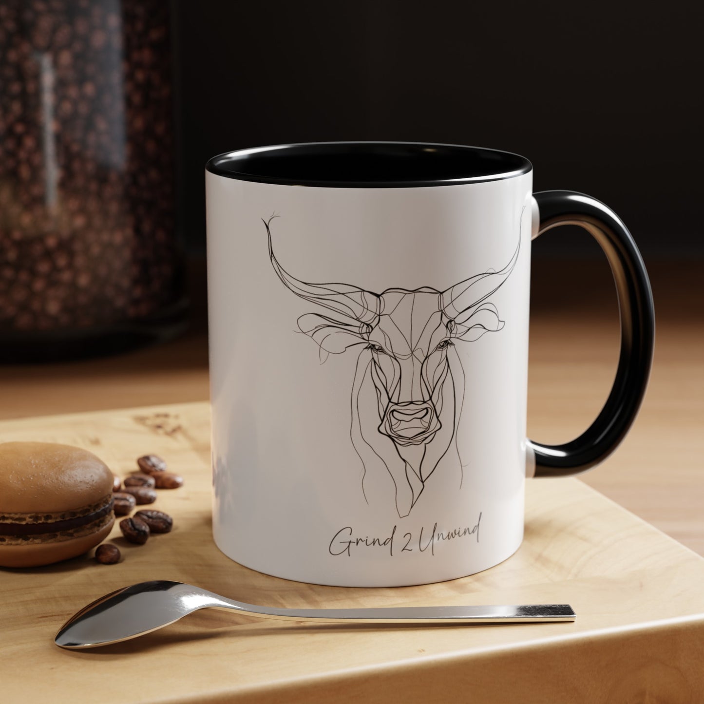 Grind 2 Unwind Coffee Mug, 11 oz, 15 oz