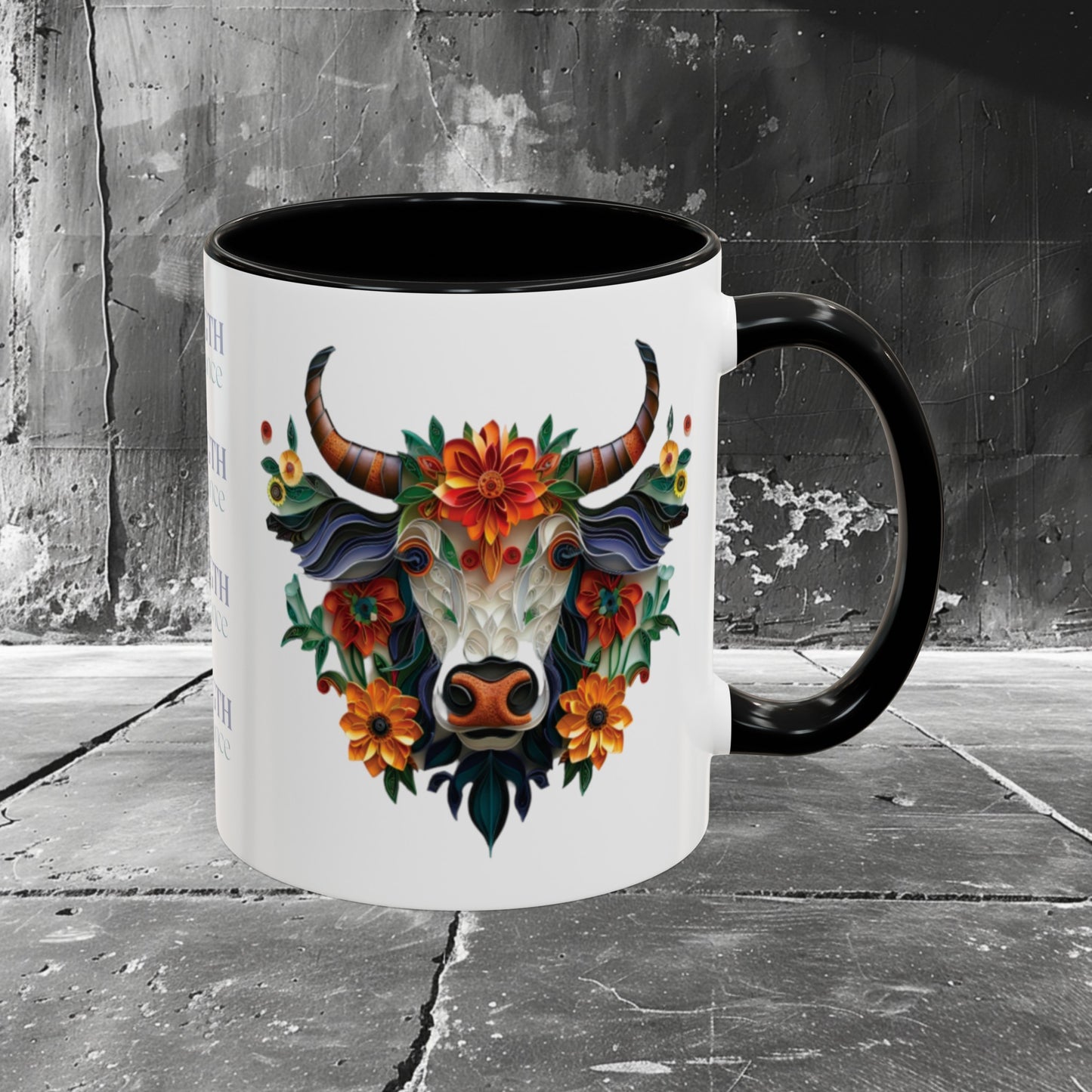 Mud Warrior Two-Tone Coffee Mug | Gift Coffee Mug | HINIRANG. Start your day right with our Filipino coffee mug! Whether you're sipping solo or sharing a cup with loved ones, our mug adds a touch of warmth and style to your routine. The Philippine carabao is a cherished emblem of our roots, embodying strength, perseverance, grit, and a timeless bond with our land. A true mud warrior.