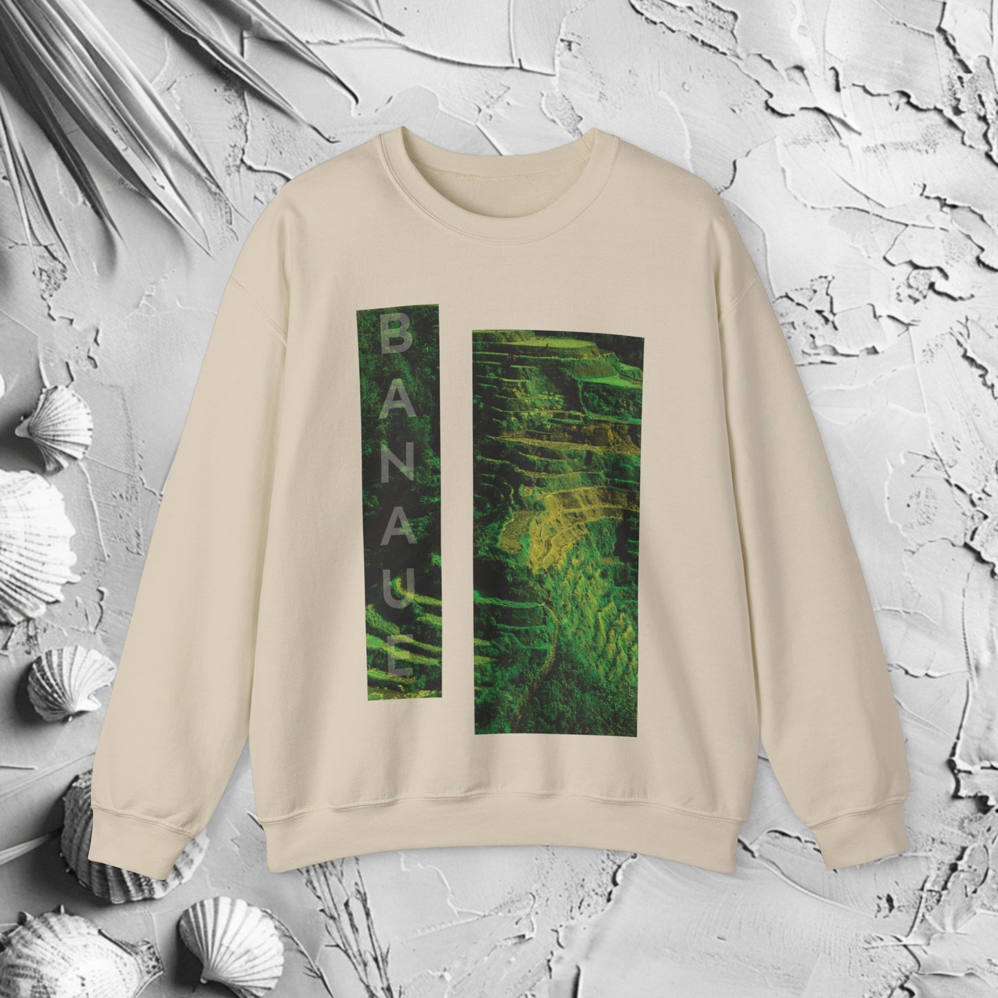 Ribbed Crewneck Sweatshirt | Knit Collar Sweatshirt | HINIRANG