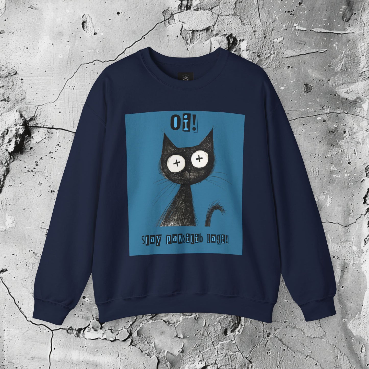 Stay Pawsitib! Crewneck Sweatshirt