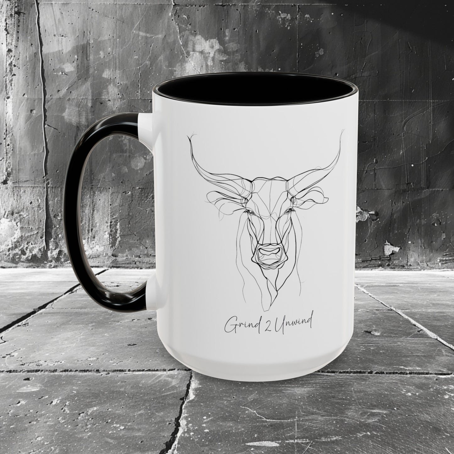 Grind 2 Unwind Coffee Mug, 11 oz, 15 oz