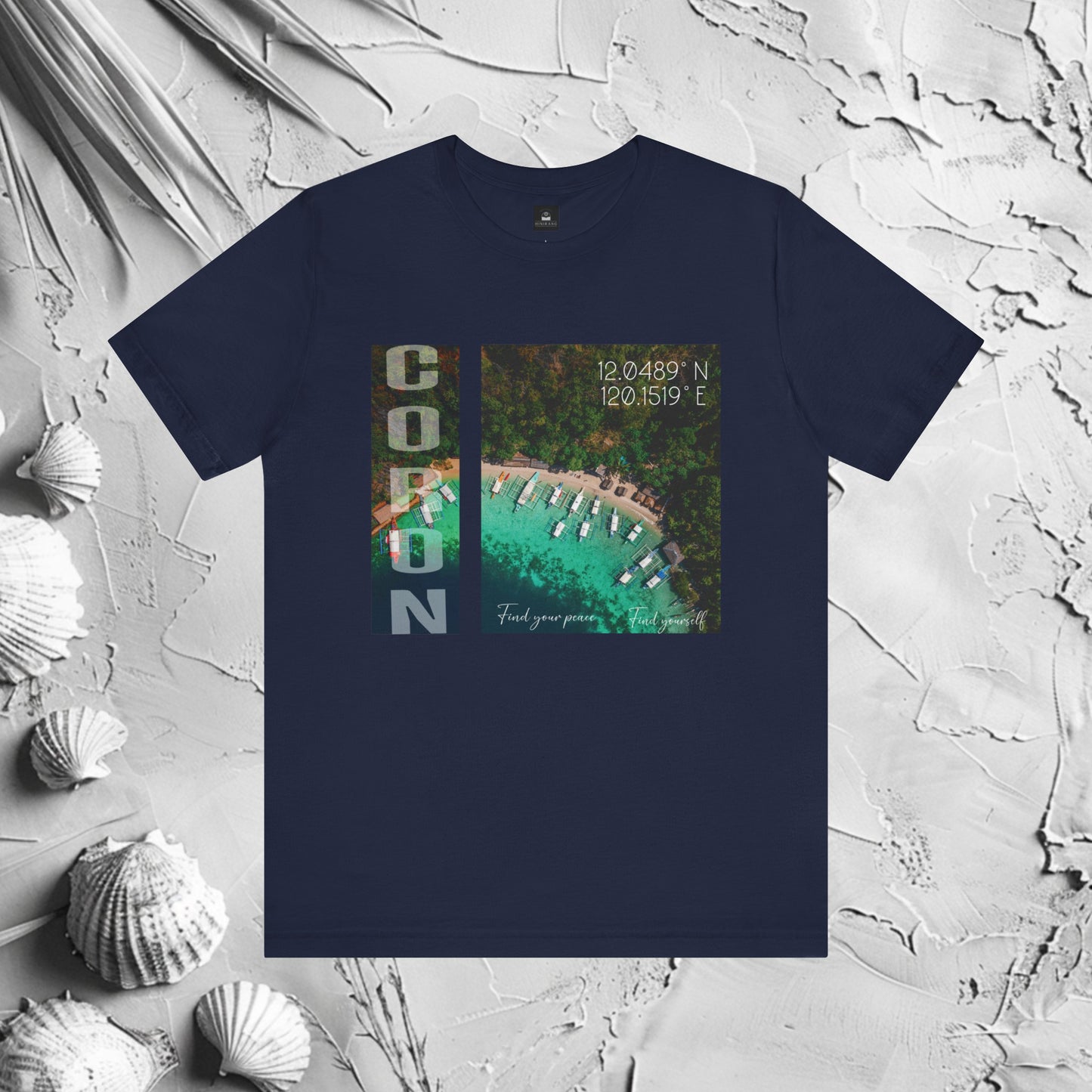 Ribbed-Knit T-Shirt | Coron Graphic T-Shirt | HINIRANG