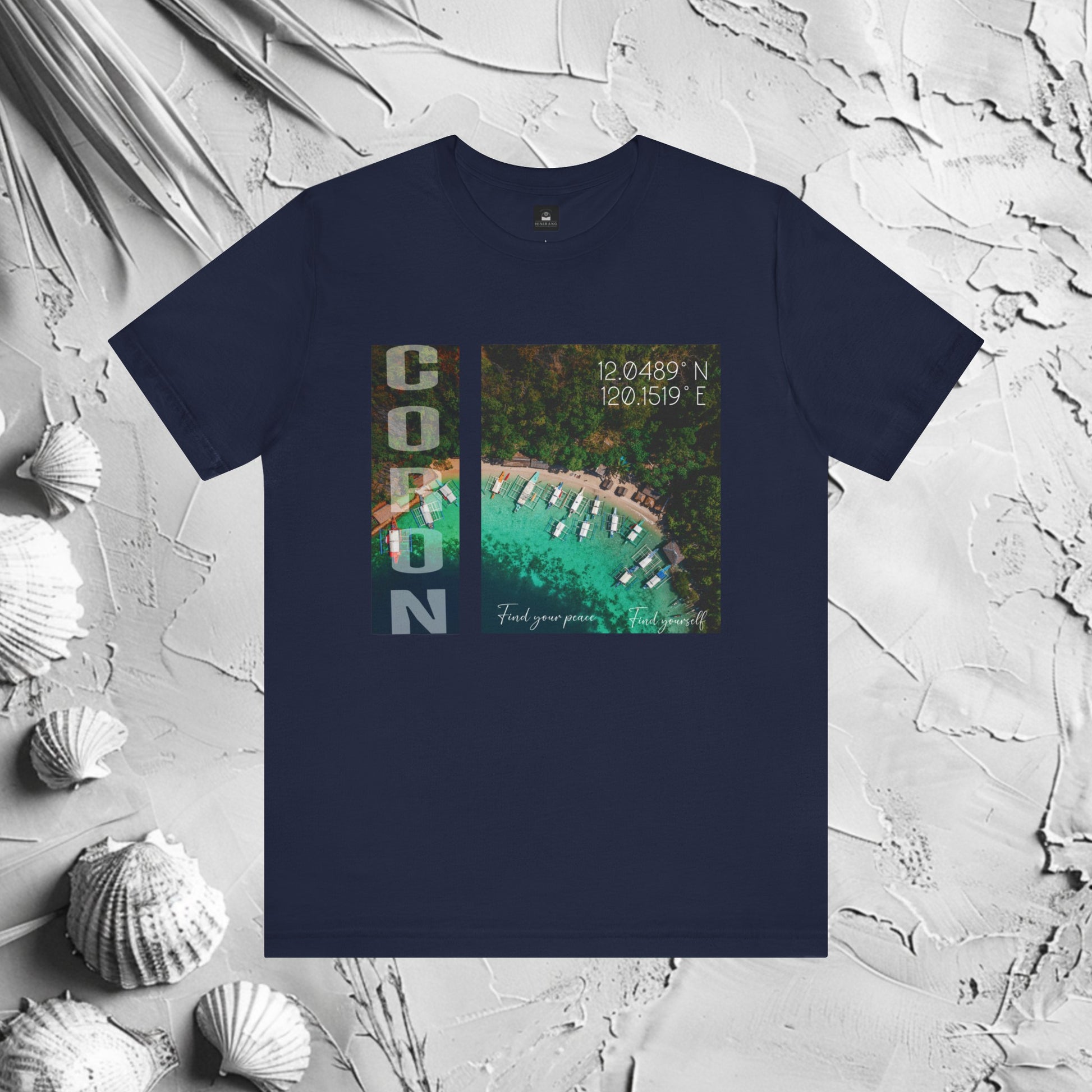 Ribbed-Knit T-Shirt | Coron Graphic T-Shirt | HINIRANG