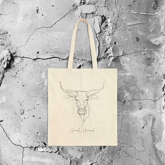 Grind 2 Unwind Cotton Canvas Tote Bag | Philippine Tote Bag | HINIRANG. Discover the versatile Hanging Tote Bag by HINIRANG. Made from durable cotton canvas, this stylish Filipino canvas bag is perfect for everyday use. Ideal for shopping, beach trips, or as a chic accessory.