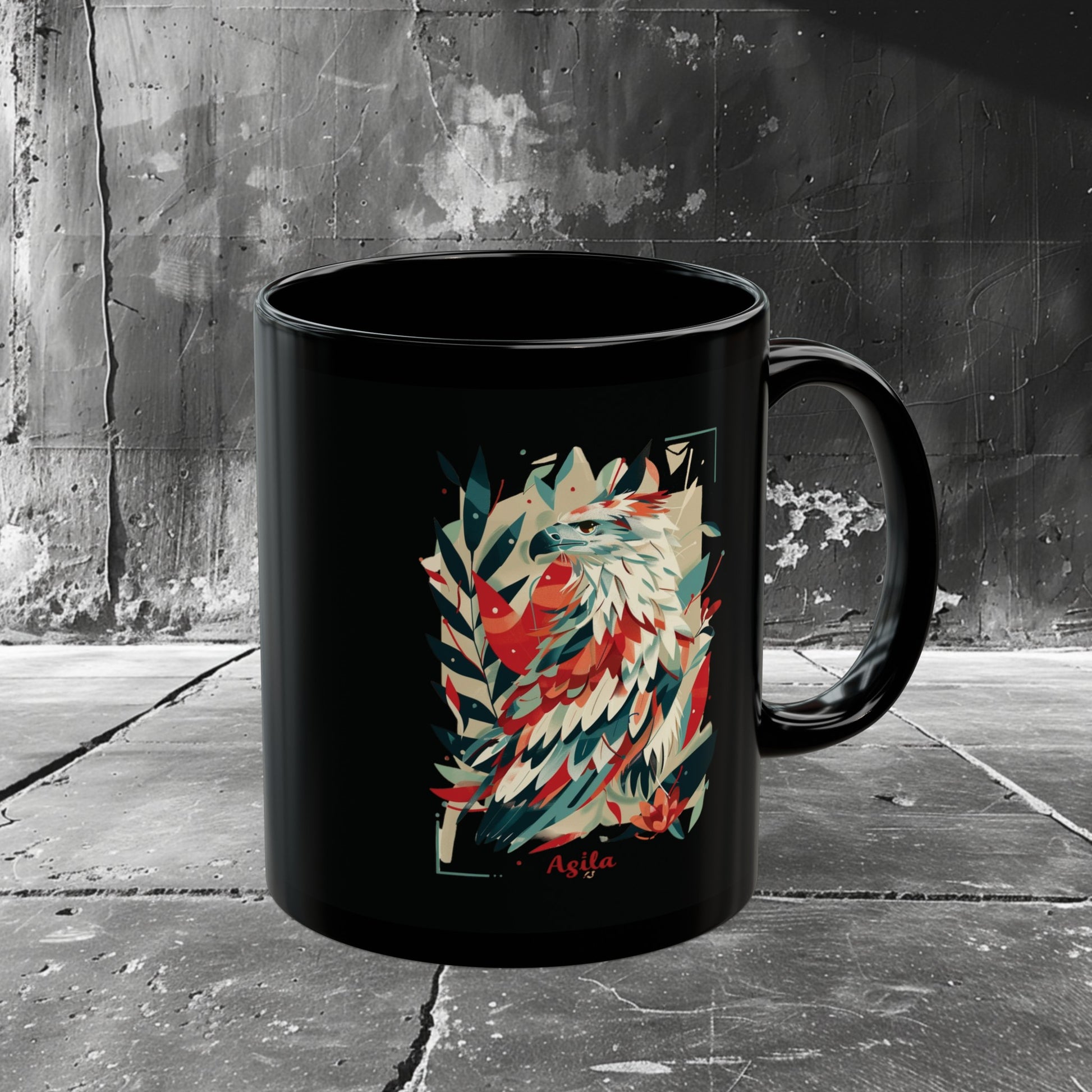 Agila Coffee Mug | Gift Coffee Mug | HINIRANG. Savor your favorite brew in style with this amazing Filipino coffee mug by HINIRANG. Crafted from glossy ceramic, this sleek and durable mug enhances your coffee experience. Perfect for home or office use.