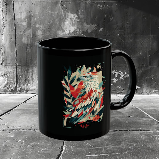 Agila Coffee Mug | Gift Coffee Mug | HINIRANG. Savor your favorite brew in style with this amazing Filipino coffee mug by HINIRANG. Crafted from glossy ceramic, this sleek and durable mug enhances your coffee experience. Perfect for home or office use.