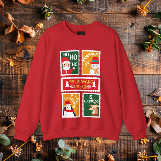 Maligayang Pasko! Crewneck Sweatshirt | Filipino Clothing Brand | HINIRANG. Celebrate the season with our Maligayang Pasko! Crewneck Sweatshirt, a festive take on modern Filipino clothing. Meaning ‘Merry Christmas’ in Filipino, this design captures the warmth, joy, and traditions of a true Paskong Pinoy. Perfect for spreading holiday cheer with a touch of Filipino pride.