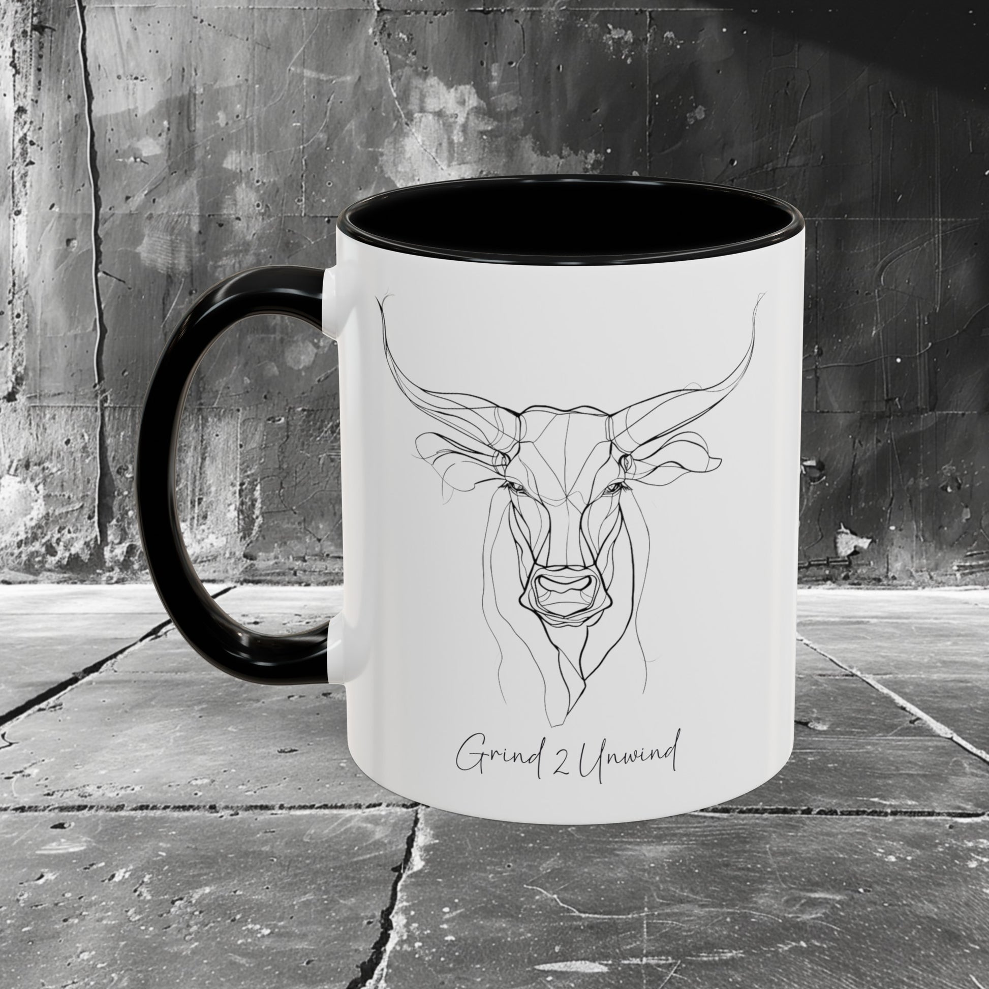 Grind 2 Unwind Coffee Mug | Gift Coffee Mug | HINIRANG. Experience the ideal combination of style and functionality with HINIRANG's ceramic Filipino coffee mug. Savor your favorite beverages in this sleek and durable mug, perfect for everyday use at home or in the office.