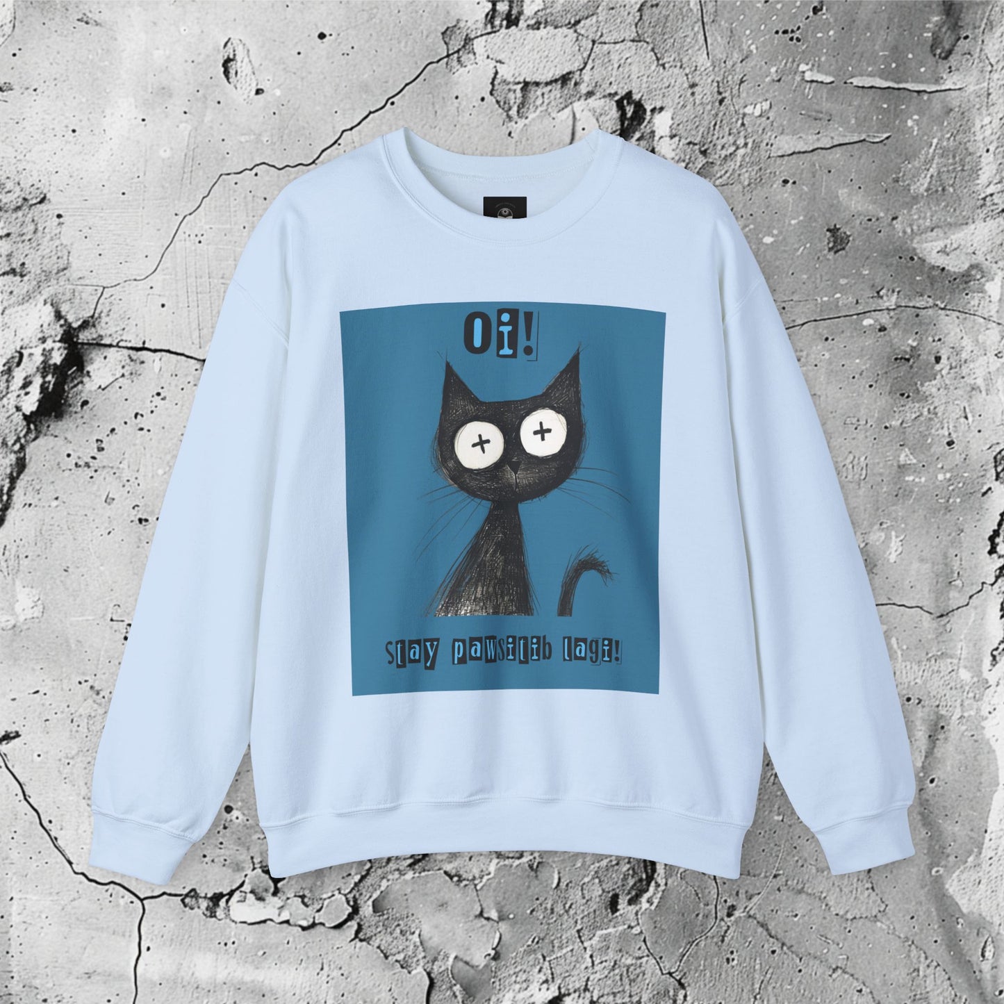 Stay Pawsitib! Crewneck Sweatshirt