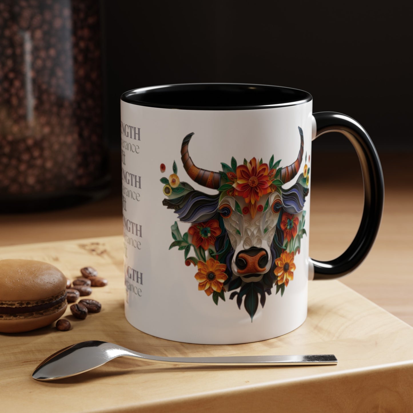 Mud Warrior Two-Tone Coffee Mug, 11 oz