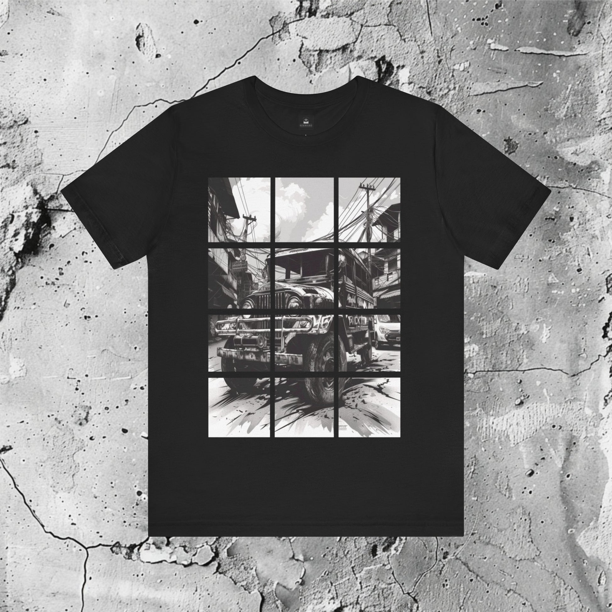 King of Kalsada Graphic T-Shirt | Modern Filipino Clothing | HINIRANG. Enhance your style with this graphic t-shirt from our Filipino clothing brand. Offering a unisex classic fit, short sleeves, and soft cotton with a ribbed-knit collar featuring a seam, it serves as a cultural icon reflecting the identity, values, and creativity of the Filipino people. Show your pride wearing the Philippine jeepney!