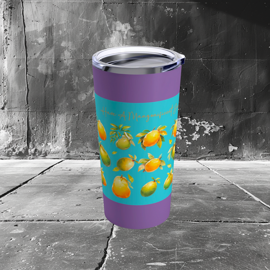 Mangonificent Day! Tumbler | Filipino Tumbler | Hinirang. Brighten your day with the 'Have a Mangonificent Day!' tumbler from Hinirang, a delightful Filipino tumbler that celebrates the love for mangoes. Perfect for keeping your drinks at the ideal temperature, this vibrant tumbler adds a sweet touch of Filipino culture to your everyday adventures.