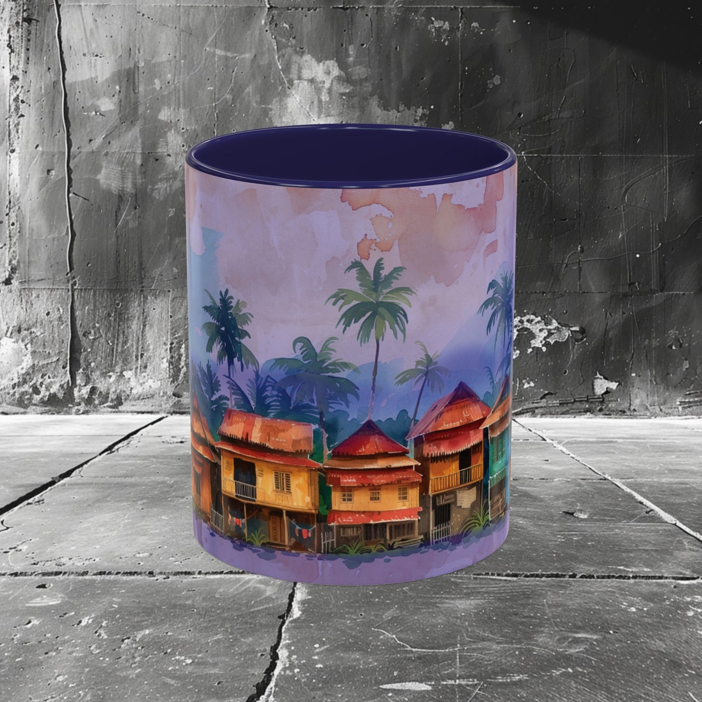 Little Neighborhood Nipa Huts Coffee Mug, 11 oz