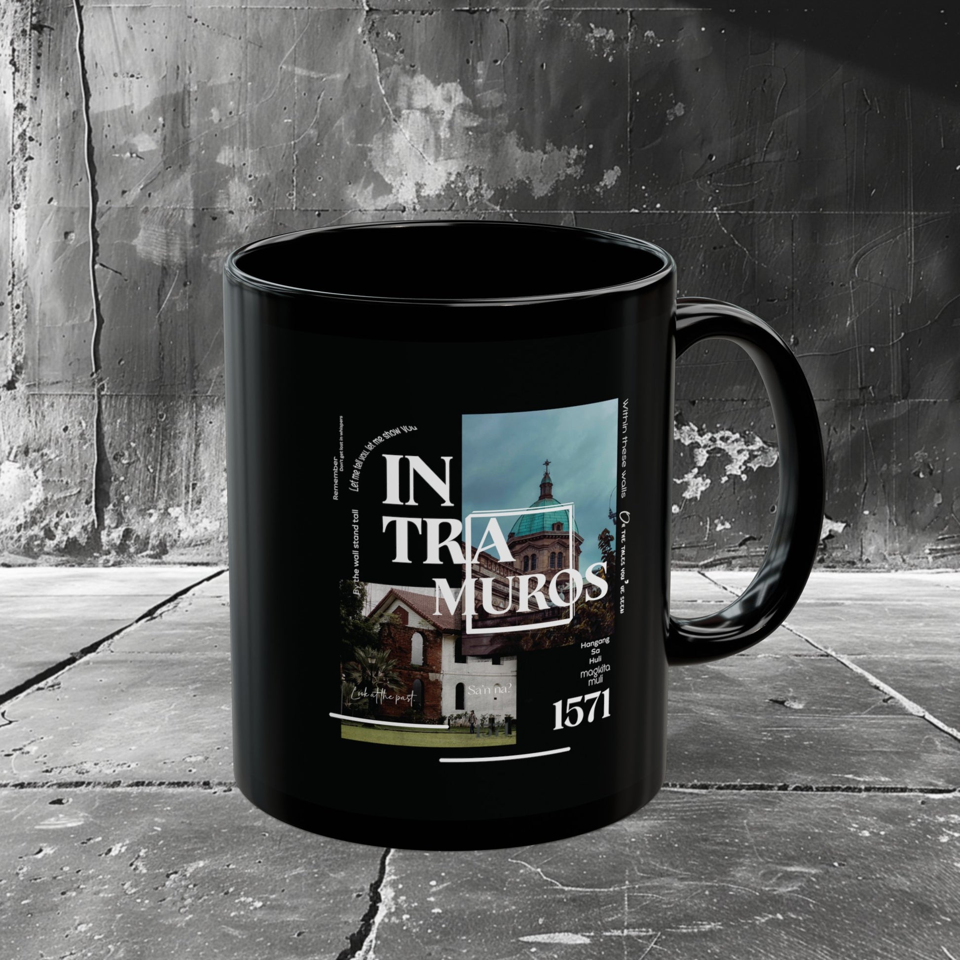 Intramuros Coffee Mug | Gift Coffee Mug | HINIRANG. Experience the ideal combination of style and functionality with HINIRANG's ceramic Filipino coffee mug. Savor your favorite beverages in this sleek and durable mug, perfect for everyday use at home or in the office.