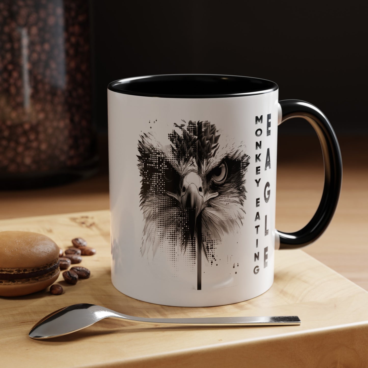 Monkey-Eating Eagle Coffee Mug, 11 oz, 15 oz