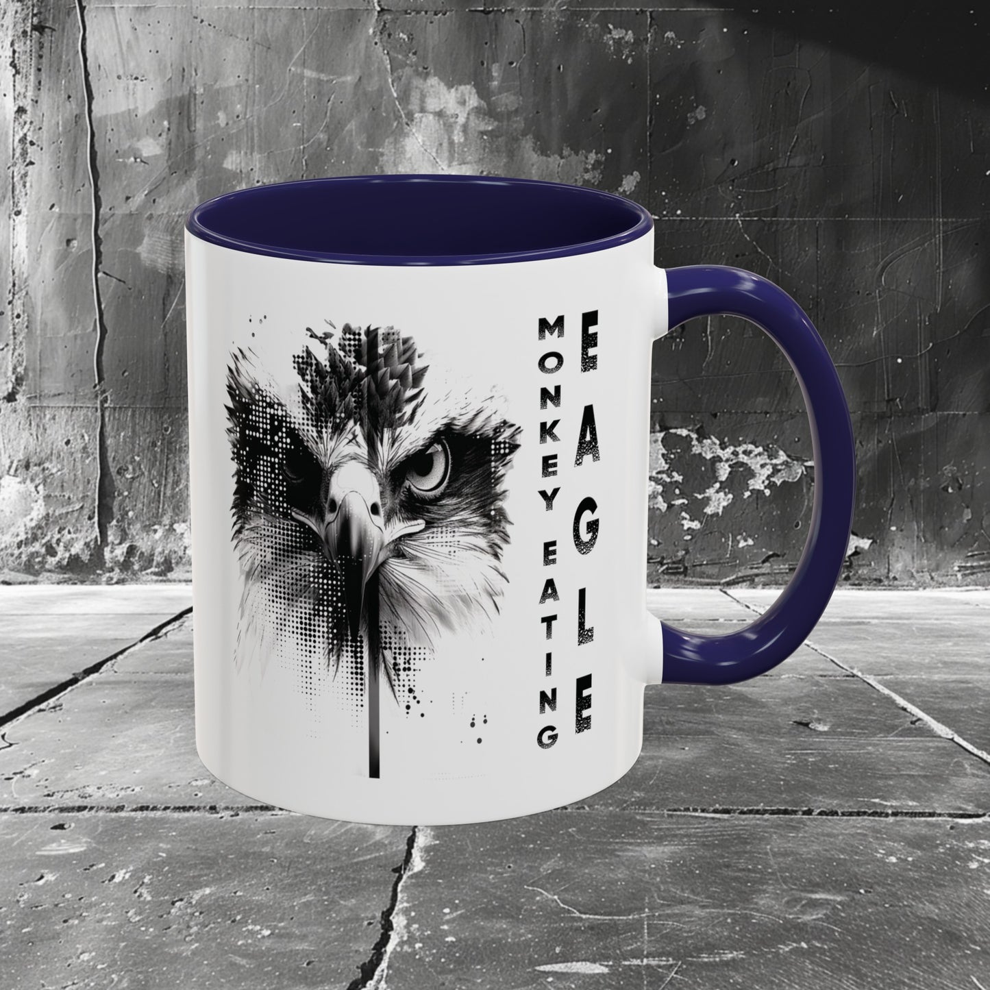 Monkey-Eating Eagle Coffee Mug, 11 oz, 15 oz