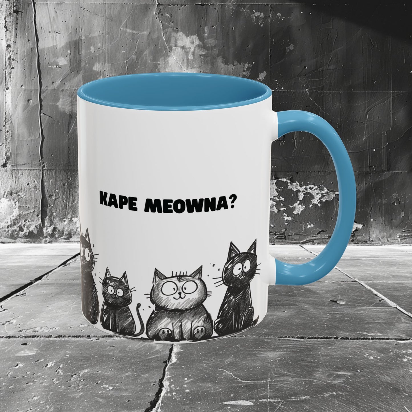 Good Meowning, Kape Meowna! Coffee Mug, 11 oz, 15 oz