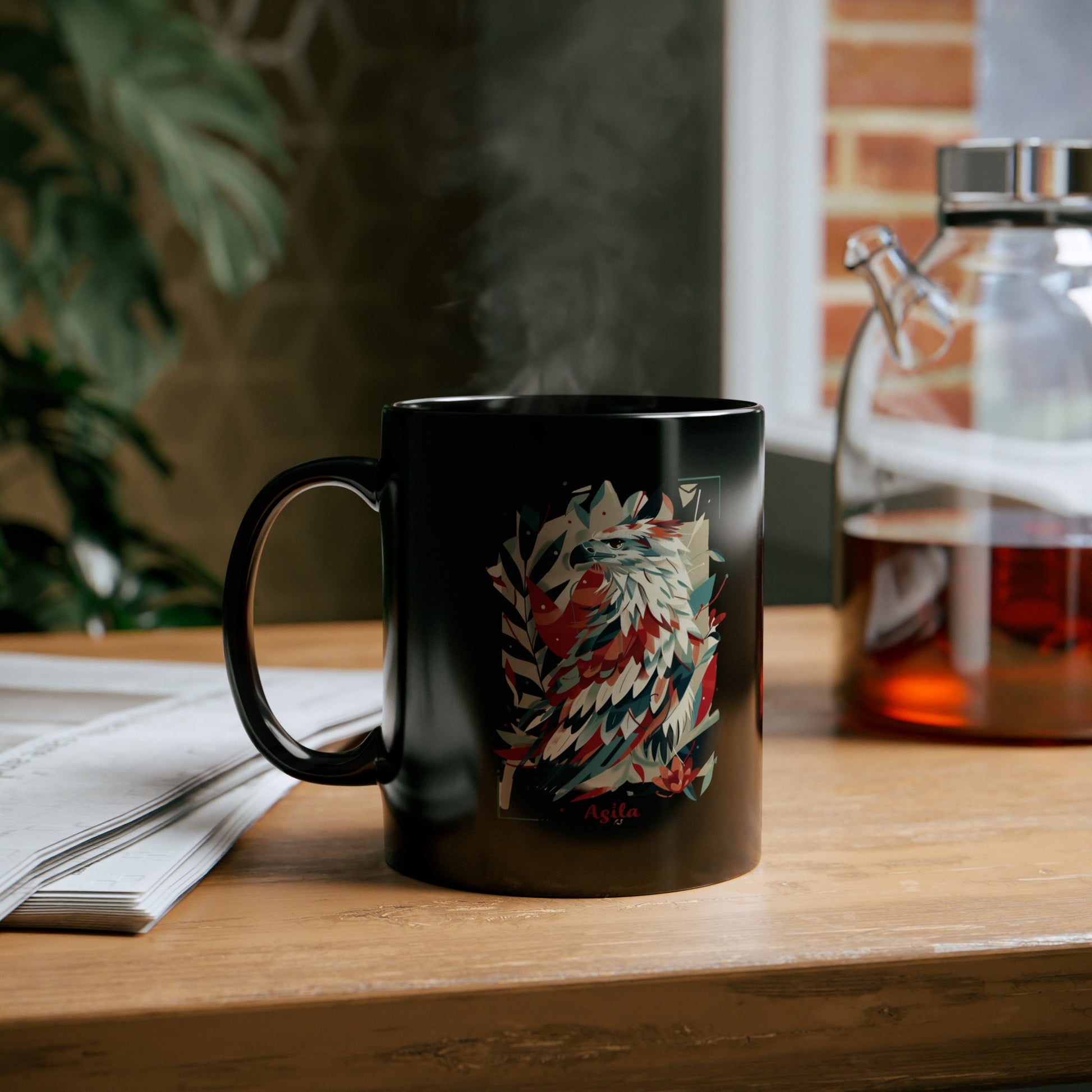 Black Coffee Mug | Glossy ceramic Coffee Mug | HINIRANG