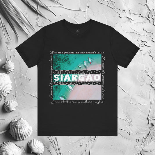 Siargao Graphic T-Shirt | Modern Filipino Clothing | HINIRANG. Discover timeless style with our Siargao Graphic T-Shirt from Filipino clothing brand, HINIRANG. Unique designs inspired by heritage, crafted for comfort and expression.