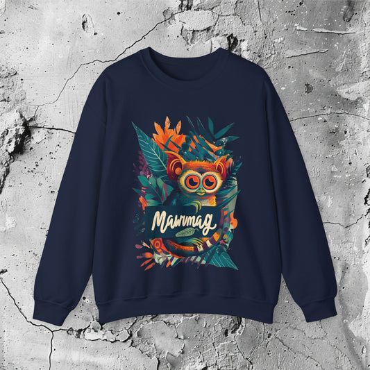 Mawumag Crewneck Sweatshirt | Modern Filipino Clothing | HINIRANG. Discover the Mawumag graphic crewneck by Filipino clothing brand, HINIRANG. This modern, stylish heavy blend crewneck combines comfort with a unique design, perfect for any casual outfit. Elevate your wardrobe with this standout piece.