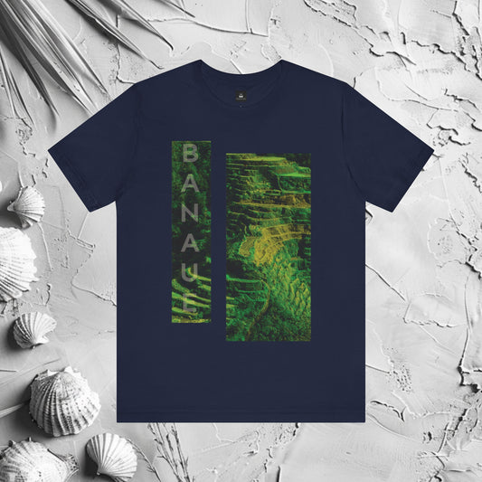 Banaue T-Shirt | Unisex T-Shirt | Filipino Clothing Brand | HINIRANG. Explore our modern Filipino clothing collection featuring trendy graphic t-shirts that blend traditional Filipino culture with contemporary style. Shop now for unique, high-quality designs!