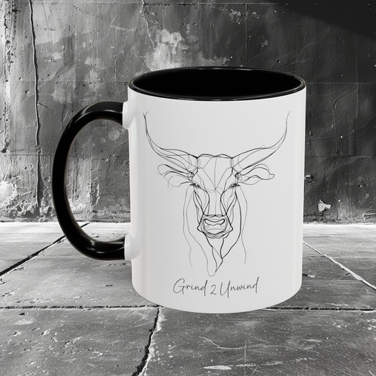 Grind 2 Unwind Coffee Mug, 11oz, 15 oz