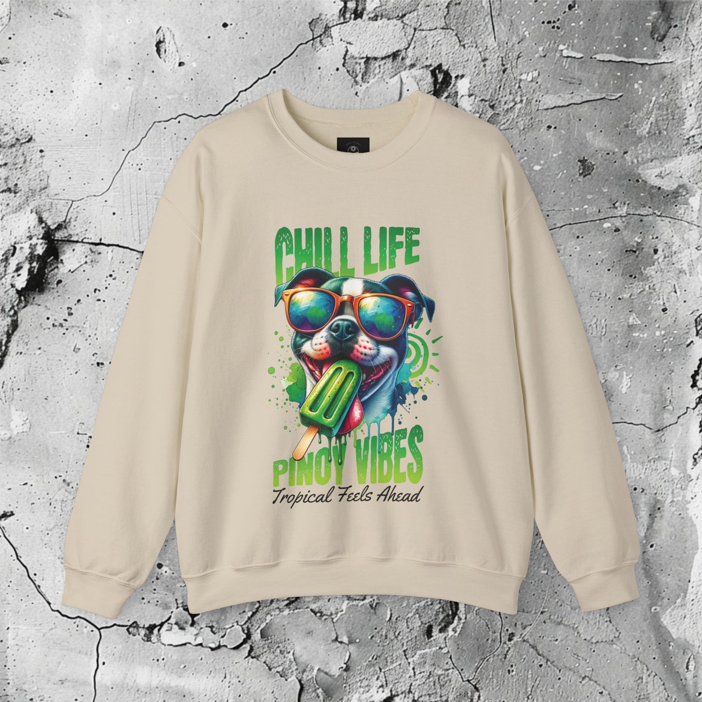 Chill Life Pinoy Vibes Crewneck Sweatshirt