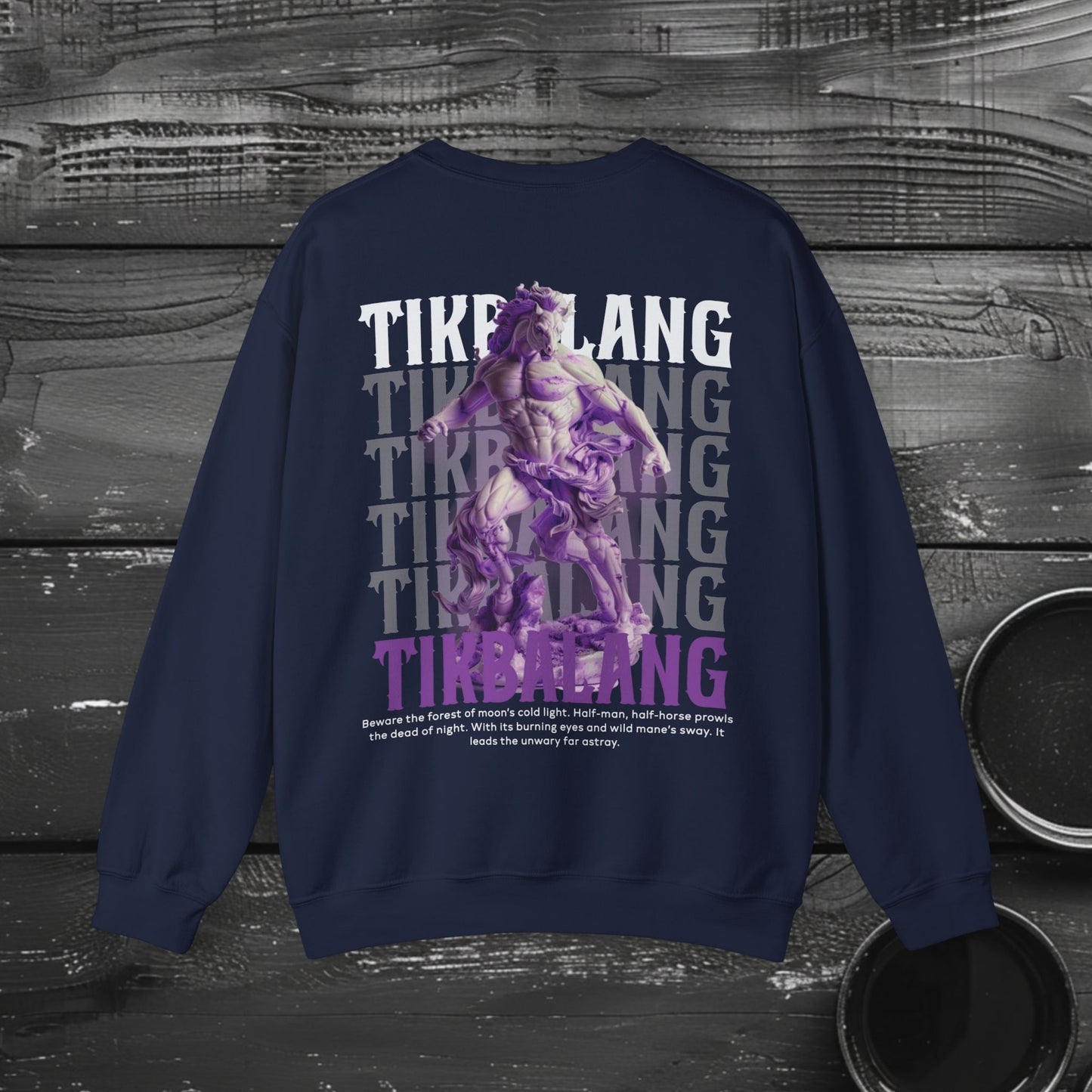 Dare To Get Lost Tikbalang Crewneck Sweatshirt | Filipino Clothing Brand. Discover adventure and embrace spontaneity with the 'Dare to Get Lost' crewneck sweatshirt from Hinirang, a modern Filipino clothing brand. This shirt blends comfort and style, inspiring you to explore beyond the ordinary while celebrating your unique journey.