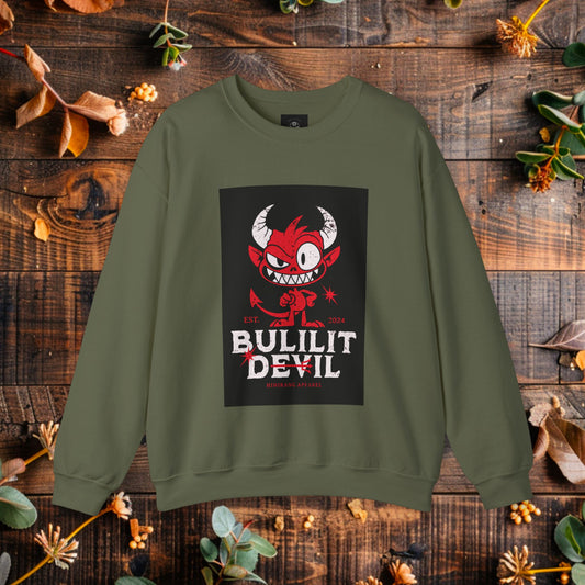 Bulilit Devil Crewneck Sweatshirt | Filipino Clothing Brand | HINIRANG. Add a touch of mischief to your wardrobe with the 'Bulilit Devil' crewneck sweatshirt from Hinirang, a fun piece of modern Filipino clothing. Perfect for Halloween or whenever you want to showcase your playful side, this sweatshirt blends style with a dash of Pinoy charm.